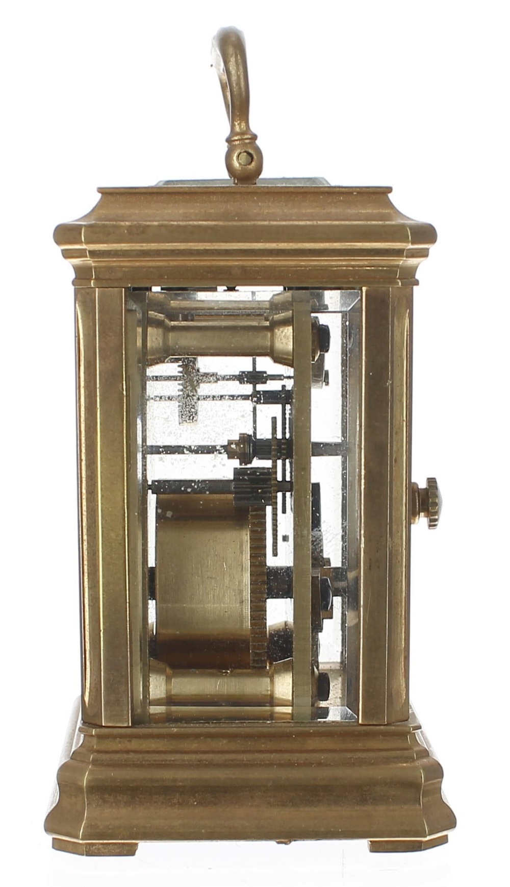 Miniature contemporary carriage clock timepiece, the movement back plate and base stamped no. - Bild 3 aus 4