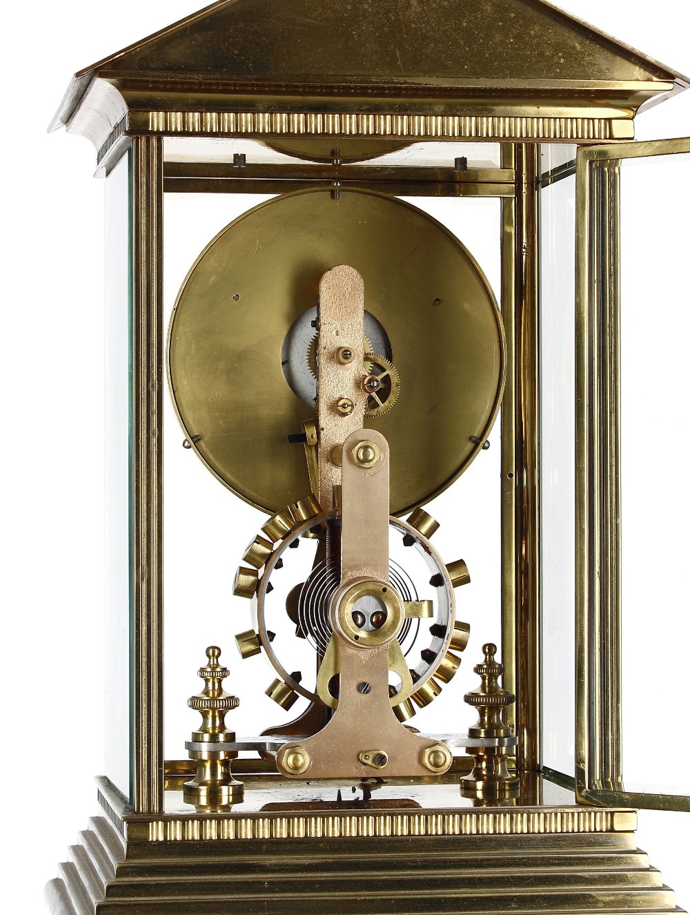 Good Eureka 'La Madeleine' electric 4-glass mantel clock, the 4.5" white dial signed Eureka Clock - Image 3 of 3