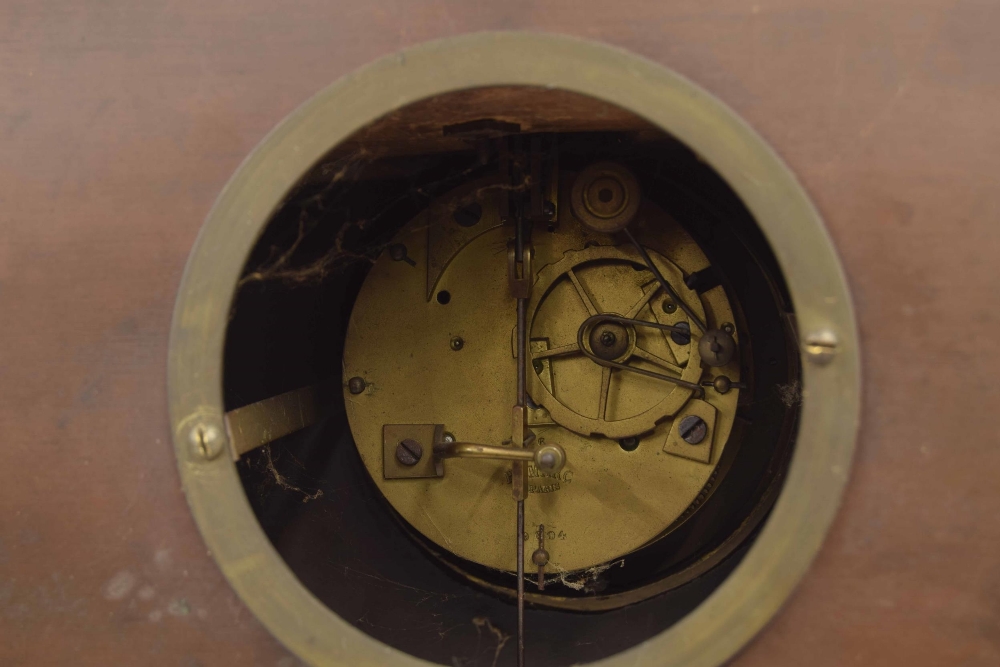 French marine inspired two train automaton table clock, the Henry Marc movement with outside - Image 4 of 4