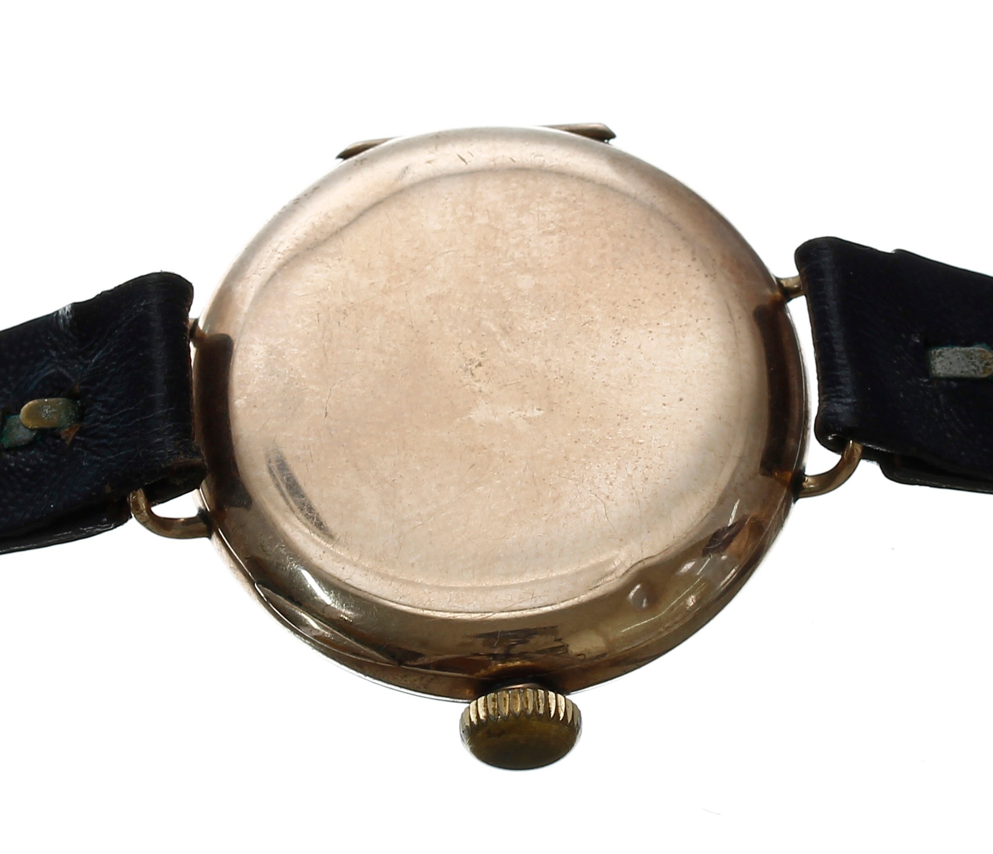 American Waltham 9ct wire-lug gentleman's wristwatch, circa 1917, serial no. 20949xxx, circular - Image 2 of 3