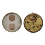 George Oram & Son, London - Chronograph repeater pocket watch movement, signed, no. 30/388, enamel