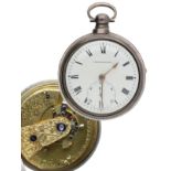 Farrell, Gosport - George IV silver pair cased pocket chronometer, Birmingham 1828, signed  fusee