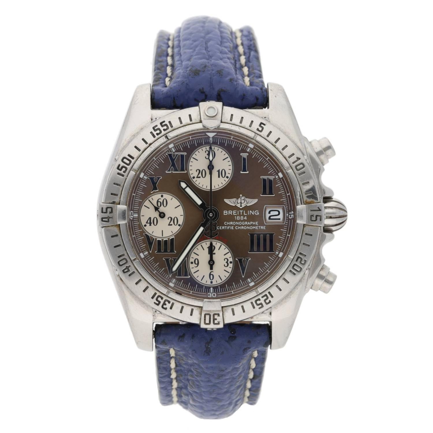 Breitling Chrono Cockpit Chronometre Chronograph automatic stainless steel gentleman's wristwatch, - Image 2 of 3