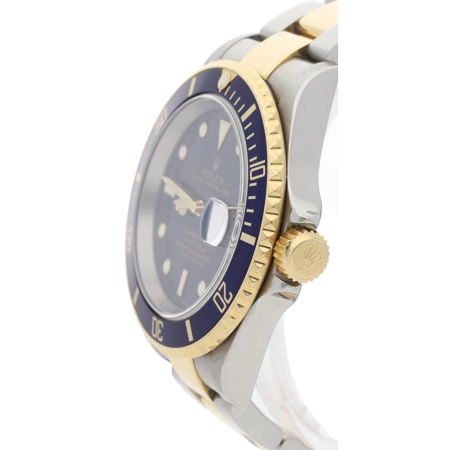 Rolex Oyster Perpetual Date Submariner gold and stainless steel gentleman's wristwatch, reference - Image 2 of 5