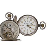 American Waltham 'Braille' silver lever hunter pocket watch, circa 1917, serial no. 21608887, signed