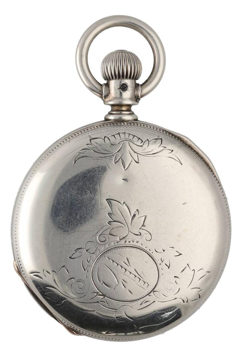 Hamilton Watch Co. lever set hunter pocket watch, circa 1905, serial no. 495569, signed cal. 940 - Image 4 of 5