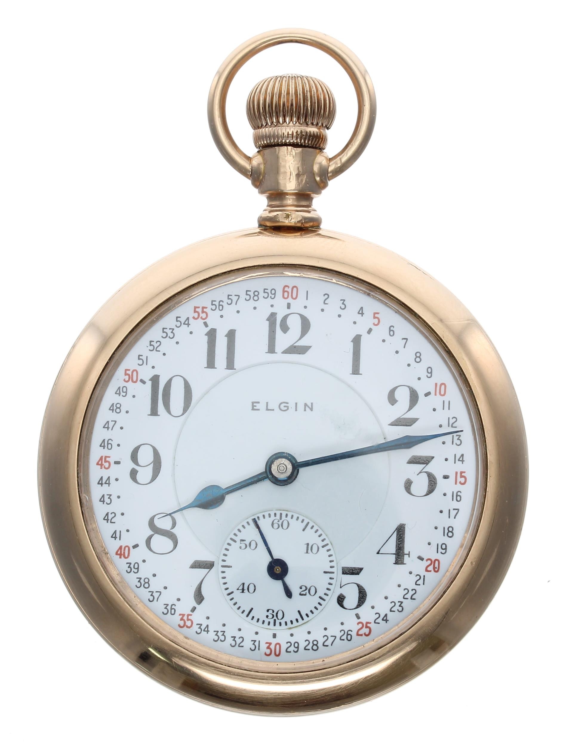 Elgin National Watch Co. 'Veritas' gold plated lever set pocket watch, circa 1909, signed 23 jewel - Image 2 of 4