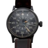 Laco German WWII Military Luftwaffe 'B.Uhr' pilots/navigators watch, reference no. 127-560B, case