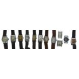 Quantity of gentleman's wristwatches principally for repair to include Avia, Medana (12)