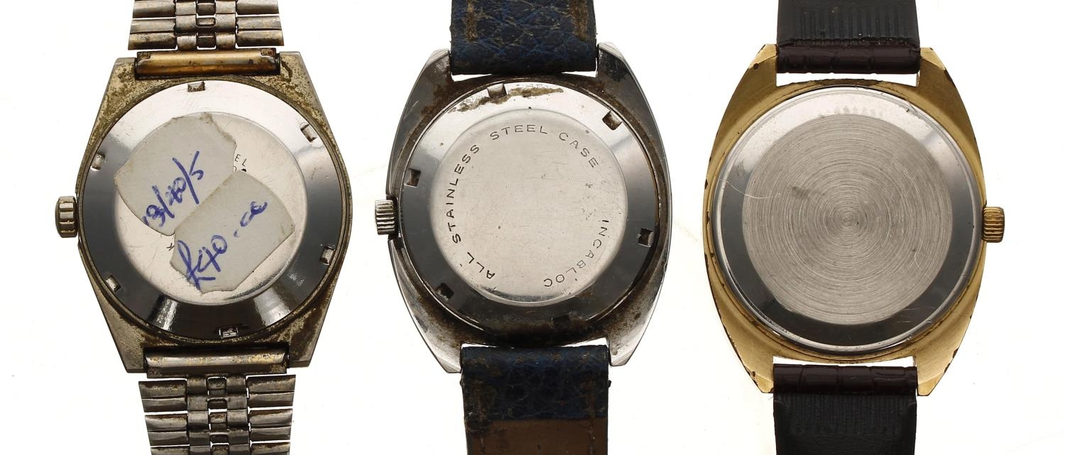 Three automatic gentleman's wristwatches to include Corvette and Q&Q (3) - Image 2 of 2