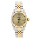 Rolex Oyster Perpetual gold and stainless steel lady's wristwatch, reference no. 67193, serial no.