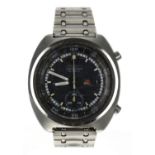 Seiko Chronograph automatic stainless steel gentleman's wristwatch, reference no. 6139-7002,