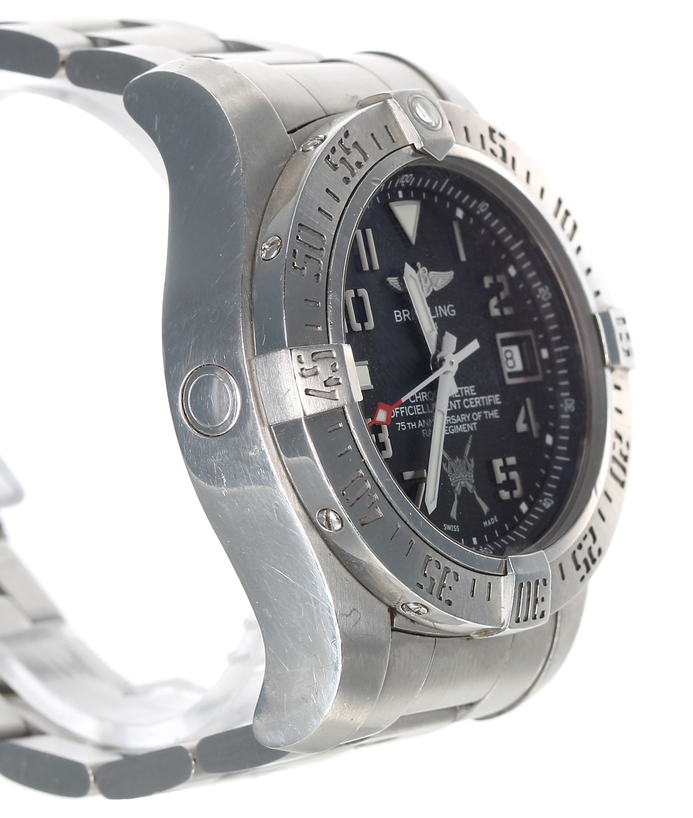 Breitling 'R.A.F Regiment' 75th Anniversary stainless steel automatic gentleman's wristwatch, - Image 3 of 5