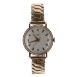 Longines 9ct gentleman's wristwatch, case no. 924, serial no. 9511243, circa 1954, circular silvered