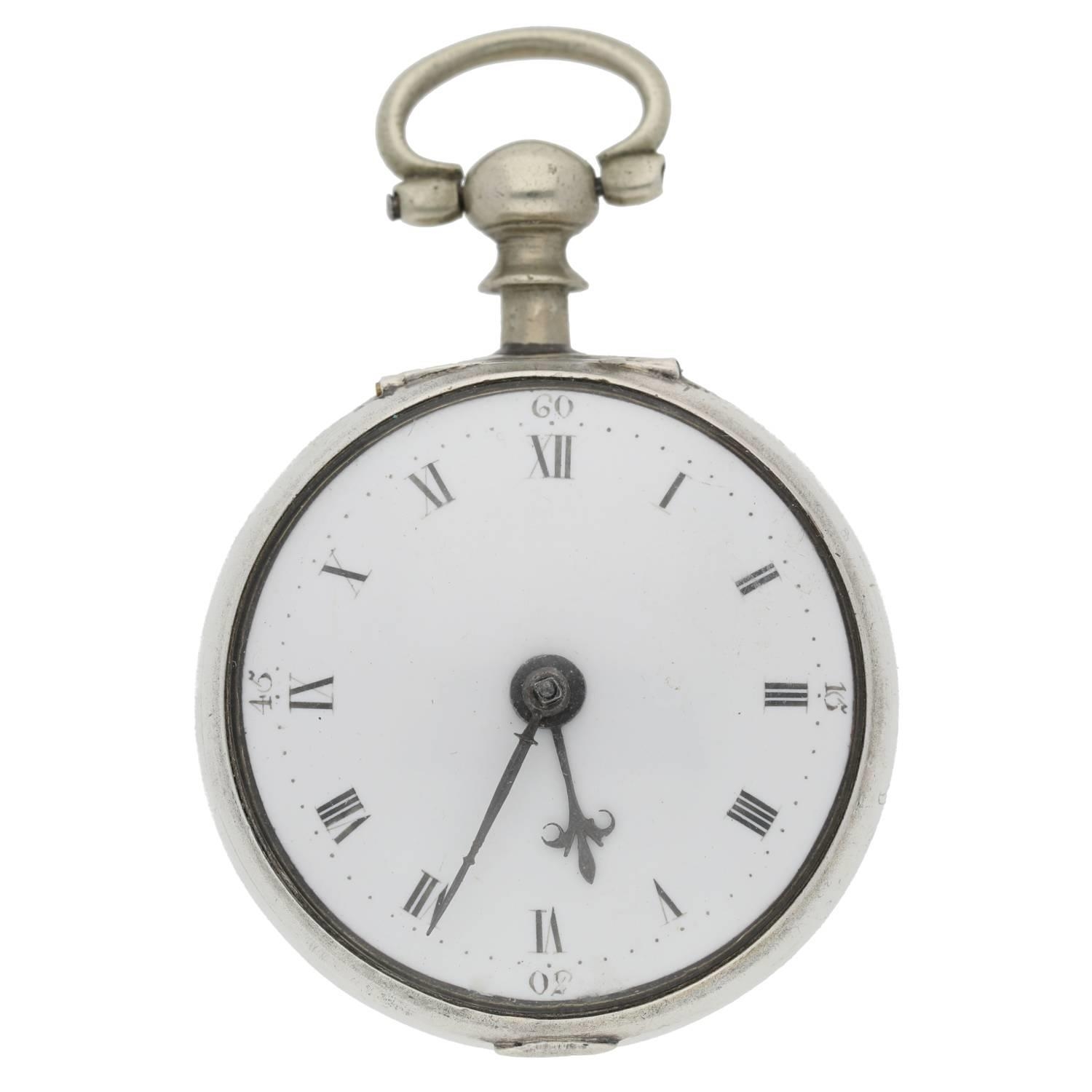 D. Edmonds, Liverpool - English George III silver pair cased verge pocket watch, London 1778, signed - Image 3 of 10