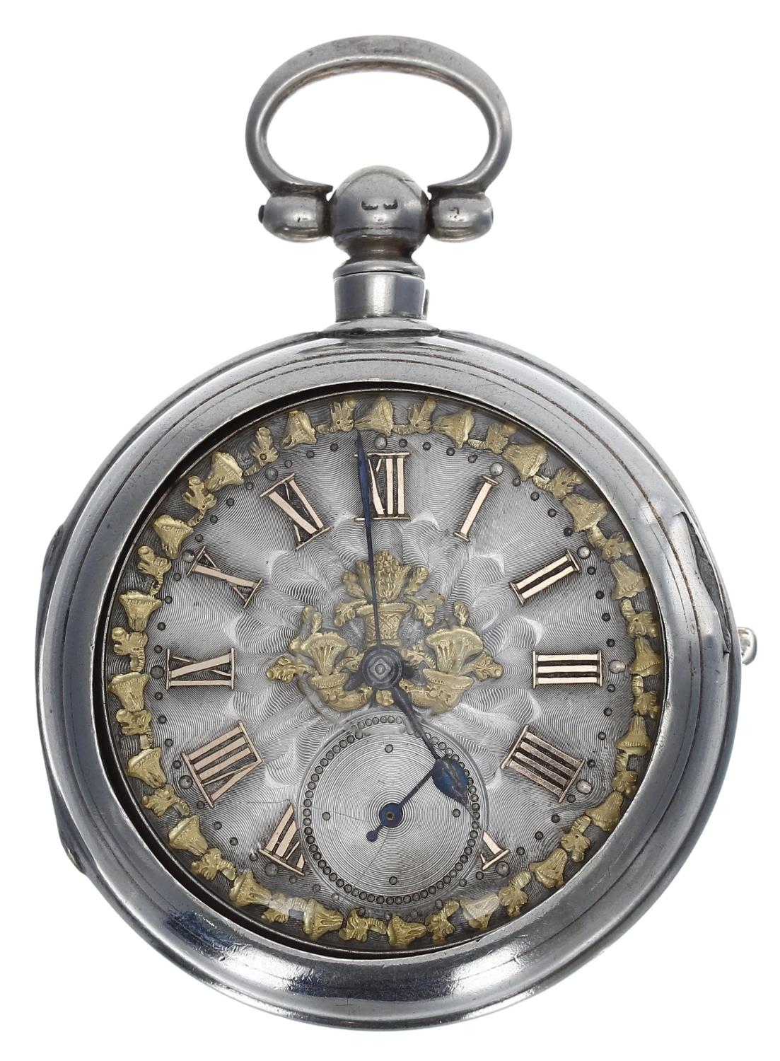 R&G Beesley, Liverpool - Victorian silver fusee lever pocket watch, Birmingham 1894, signed - Bild 2 aus 6