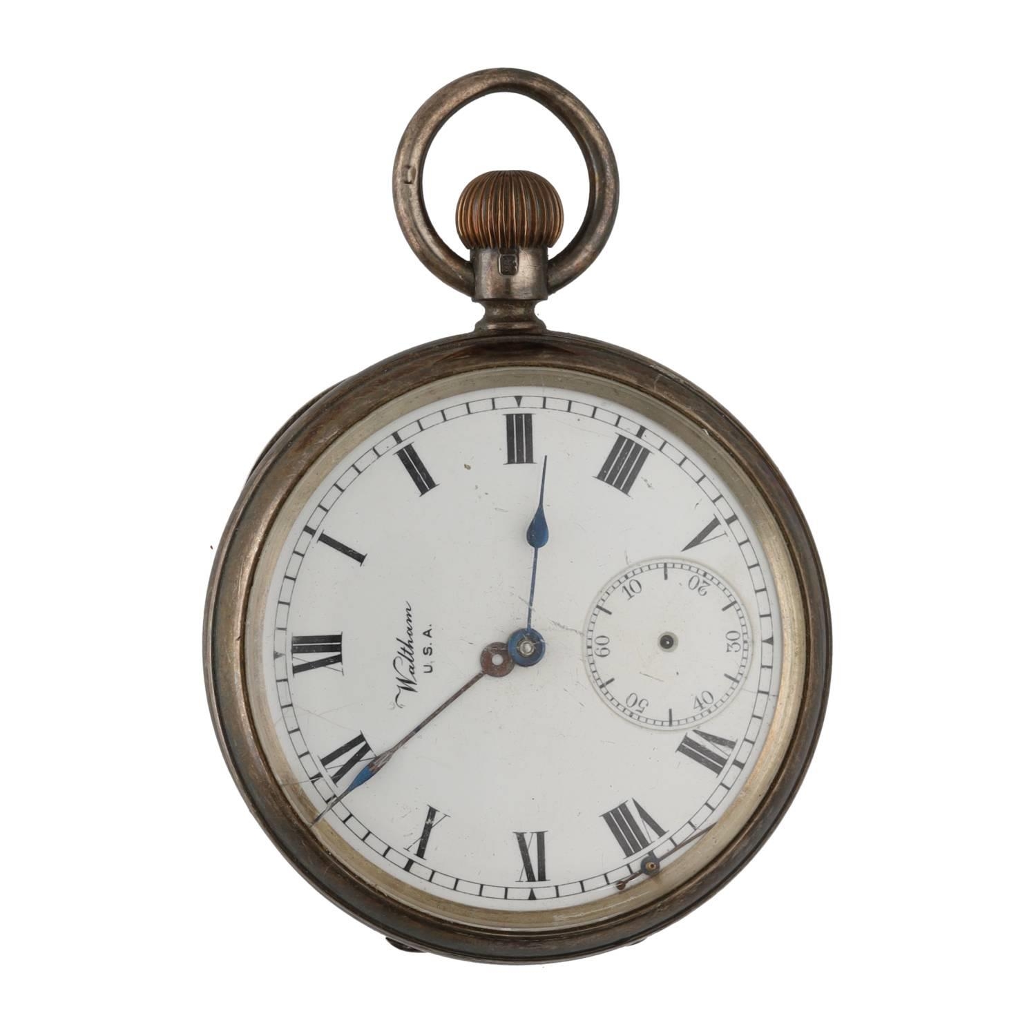 American Waltham 'Royal' silver lever pocket watch, circa 1907, serial no. 16179970, signed 17 jewel - Image 2 of 4