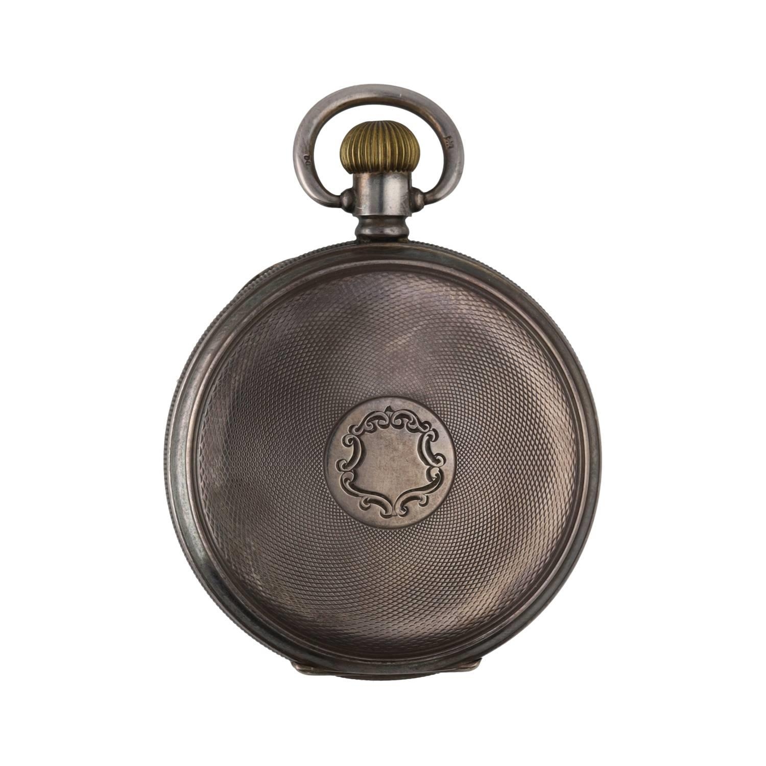 American Waltham 'Braille' silver lever hunter pocket watch, circa 1917, serial no. 21608887, signed - Image 4 of 5
