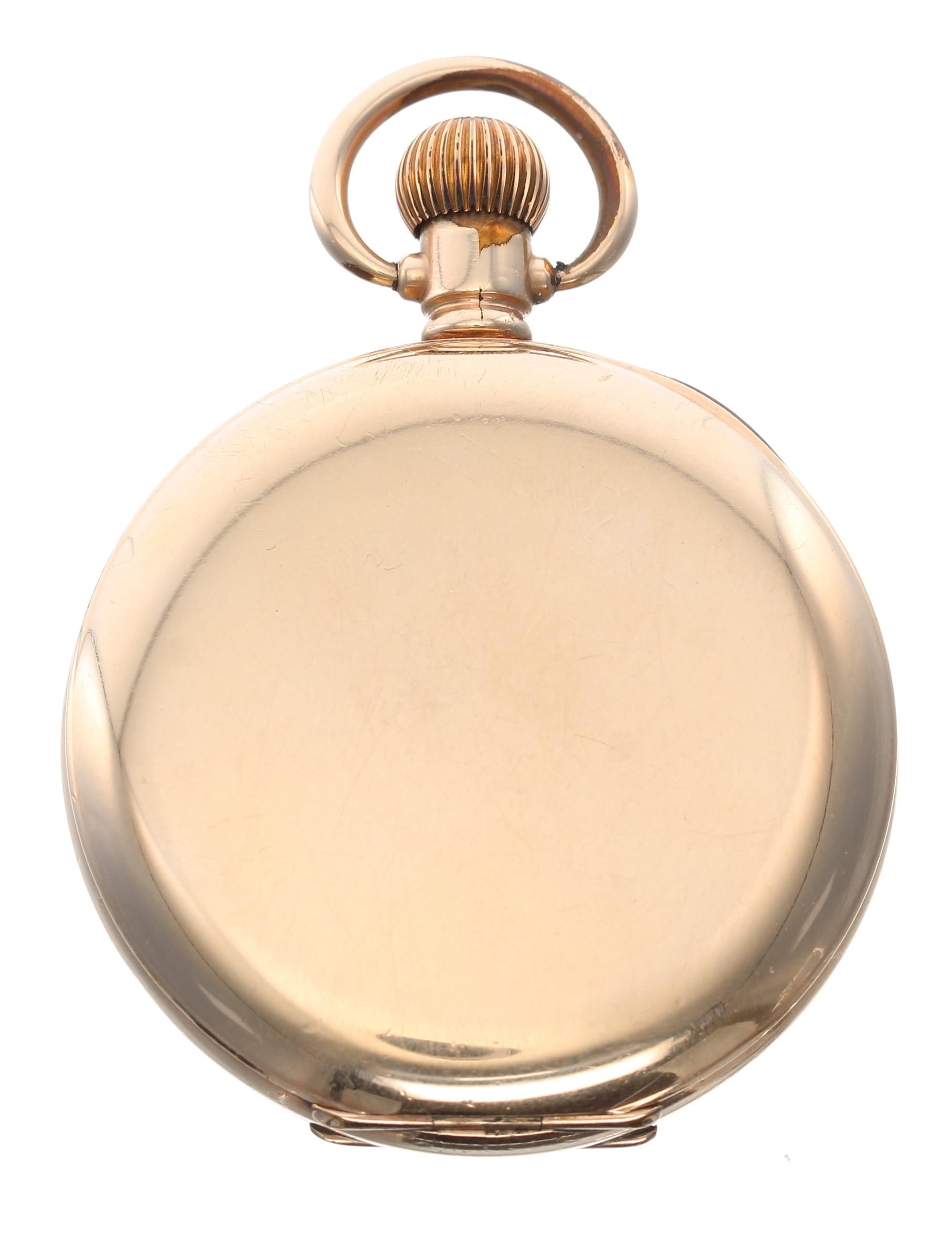 American Waltham gold plated lever pocket watch, circa 1918, signed 17 jewel movement, no. 21373915, - Image 4 of 4