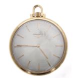 Longines - 18ct dress pocket watch, serial no. 13802652, circa 1966, signed cal. 428 17 jewel