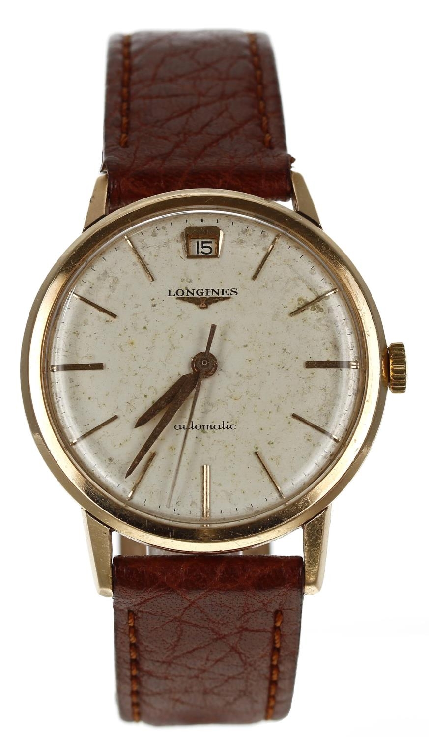 Longines 18ct automatic gentleman's wristwatch, case no. 7007 1 98, serial no. 11147xxx, circa 1959,