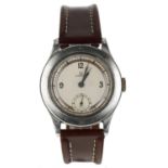 Omega stainless steel gentleman's wristwatch, case no. 10110871, serial no. 9264xxx, circa 1939,