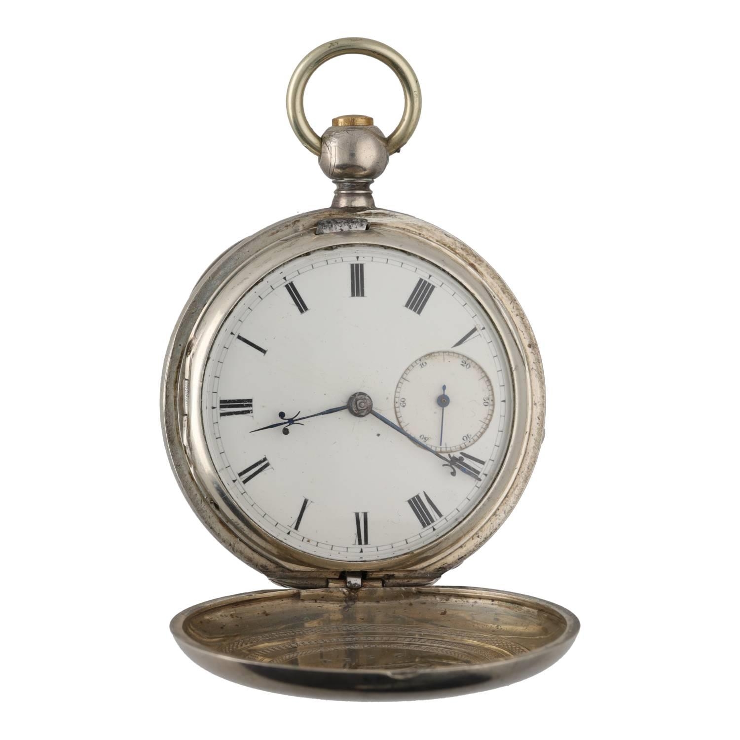 Early American Waltham 'P.S. Bartlett' lever hunter pocket watch, circa 1864, serial no. 148734, - Image 2 of 5