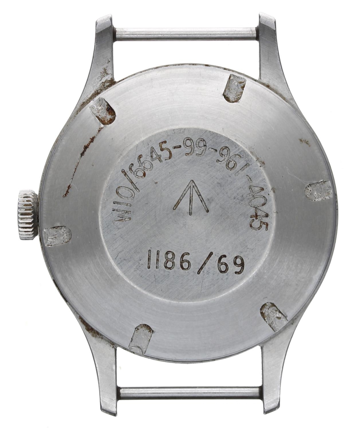 Smiths British Military Army issue stainless steel gentleman's wristwatch, circa 1969, signed - Image 2 of 3