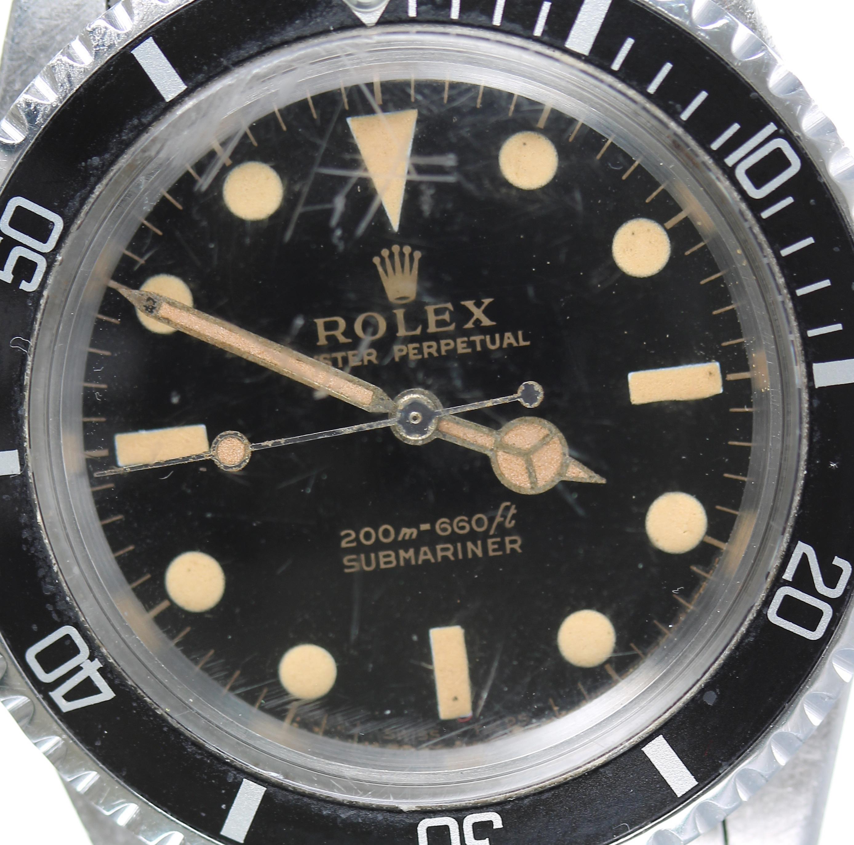 Royal Navy Interest - Fine Rolex Oyster Perpetual Submariner 'metres first' stainless steel - Image 8 of 8