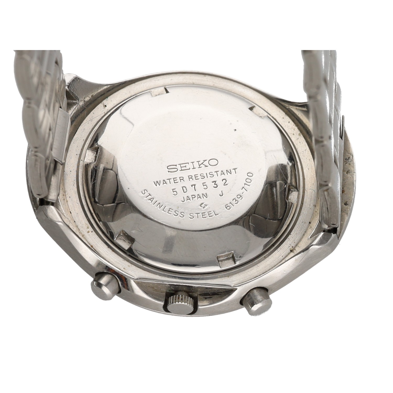 Seiko 'Helmet' Chronograph automatic stainless steel gentleman's wristwatch, reference no. 6139- - Image 2 of 2