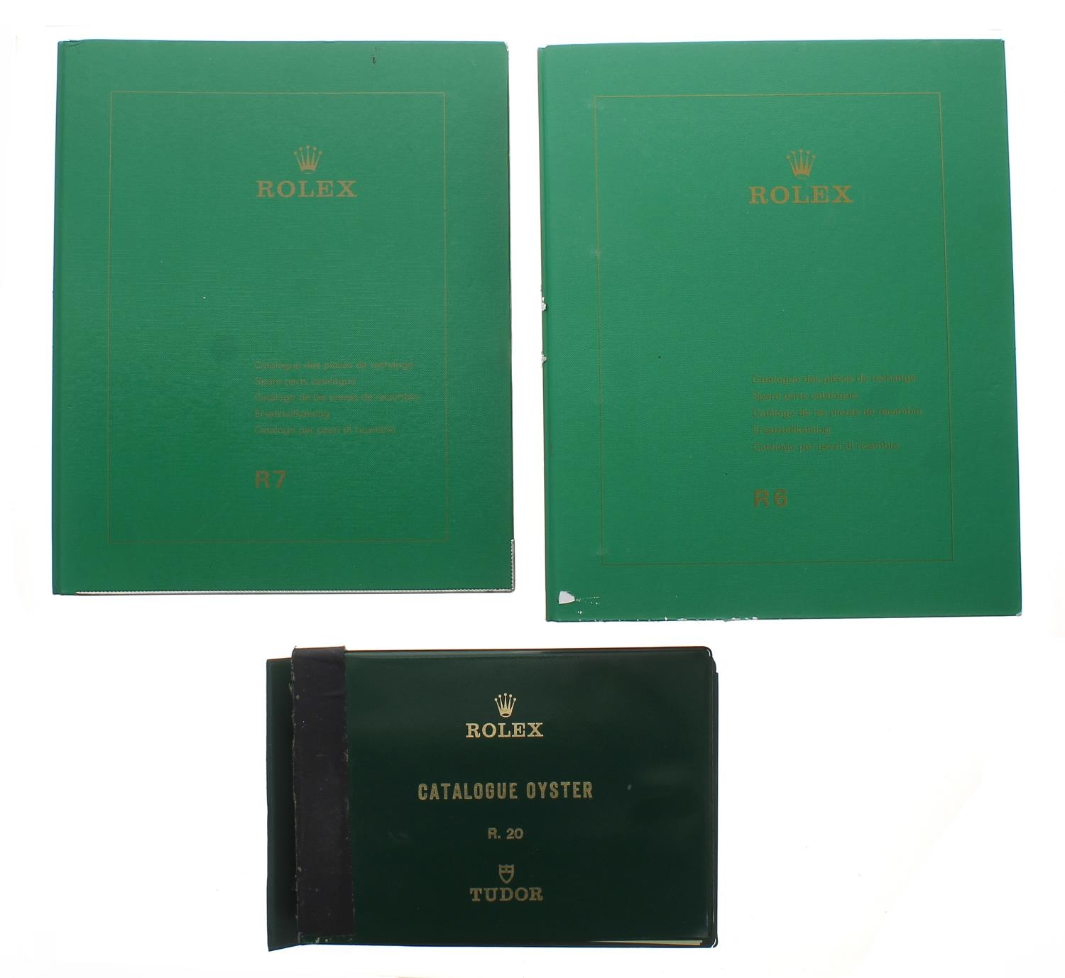 Rolex - Rolex Catalogue Oyster R.20 Tudor parts catalogue within a branded green vinyl ring