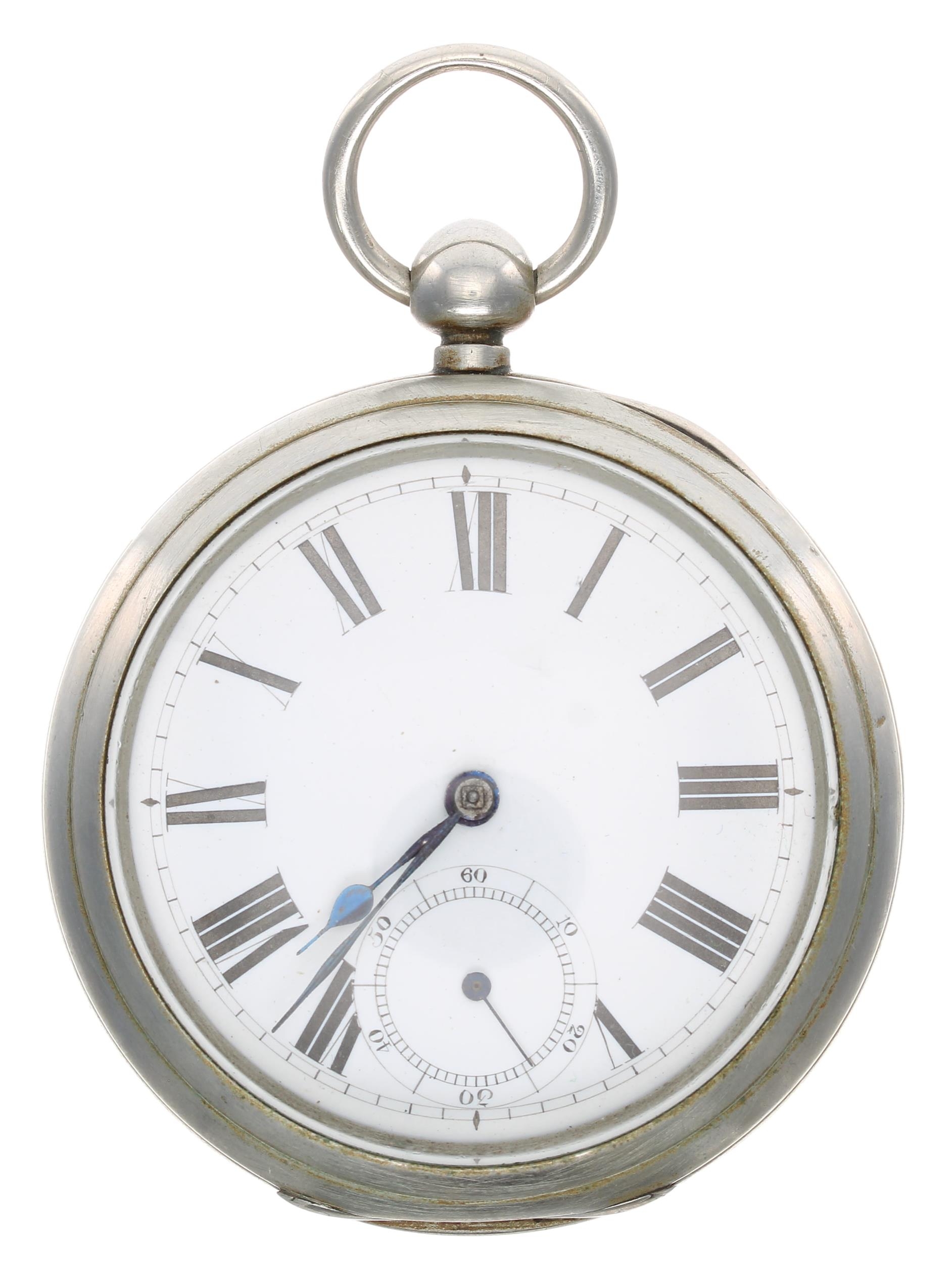 Railway Interest - American Waltham 'W'm Ellery' Midland Railway nickel cased lever pocket watch, - Image 2 of 4