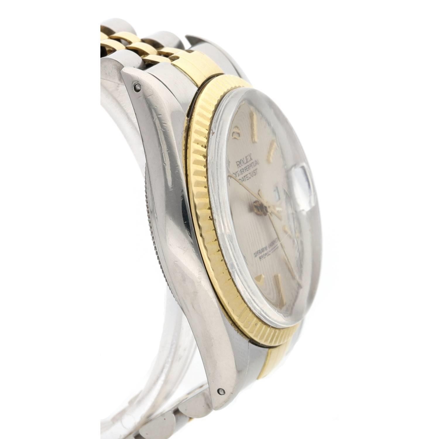 Rolex Oyster Perpetual Datejust gold and stainless steel gentleman's wristwatch, reference no. - Image 5 of 7