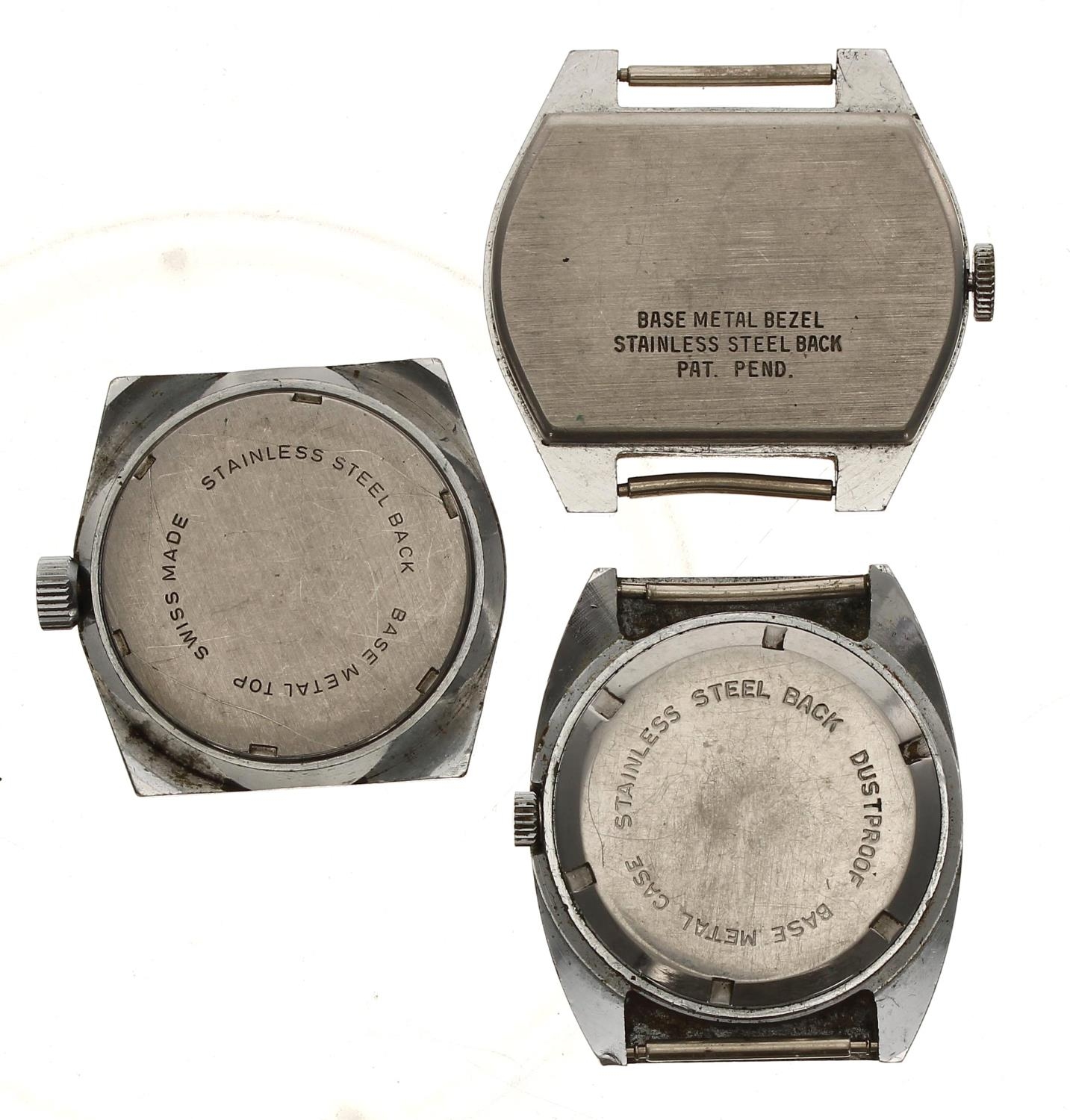 Cambio Digital 'Jump Hour' gentleman's wristwatch, 35mm; together with a Original digital - Image 2 of 2