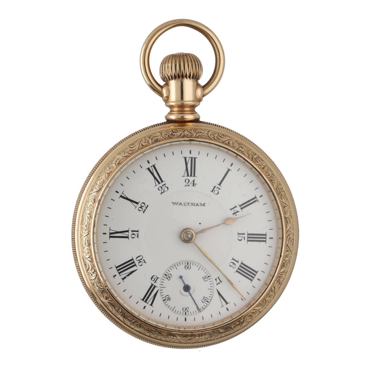 American Waltham 'Sterling' gold plated lever pocket watch, circa 1907, serial no. 16269173, - Image 2 of 4