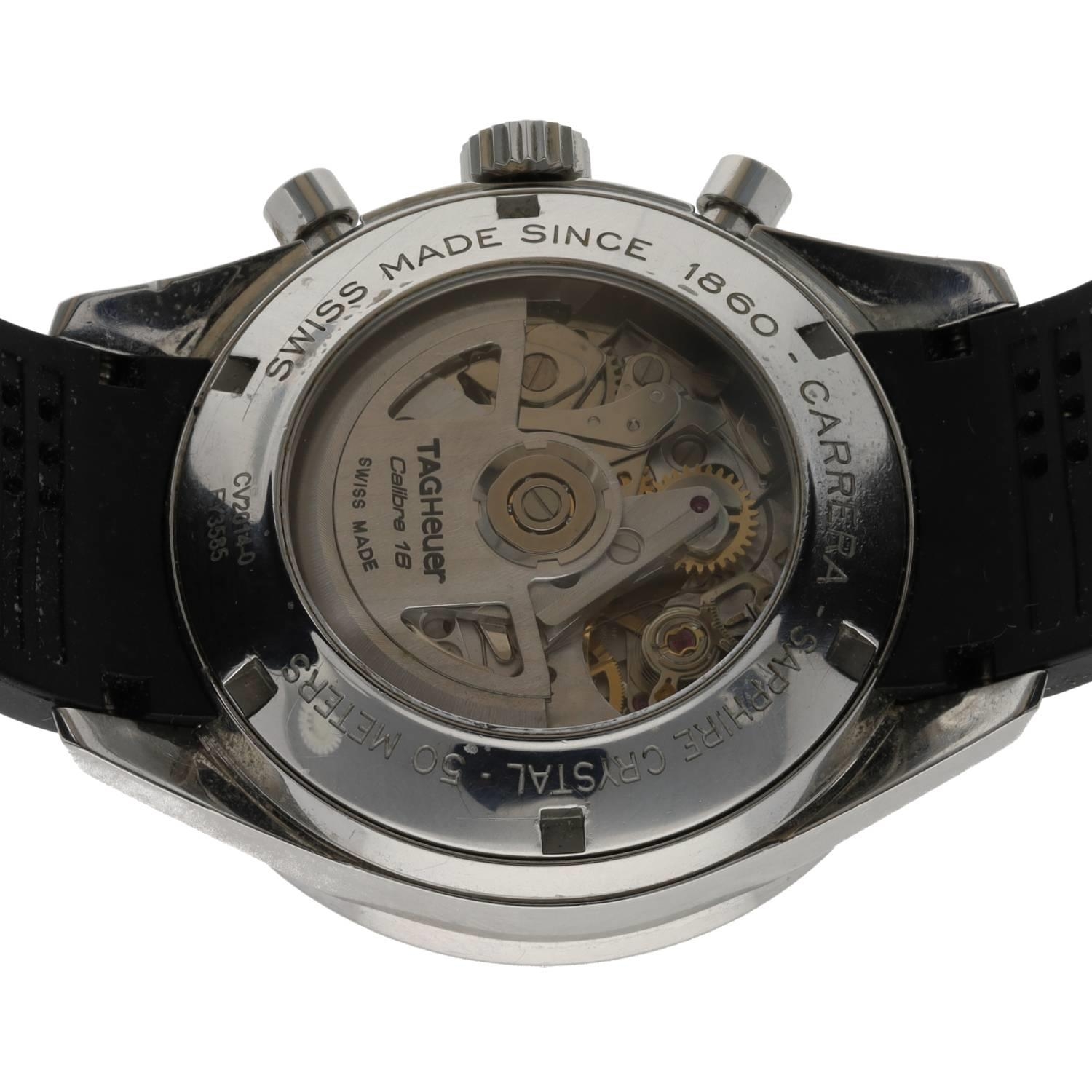 Tag Heuer Carrera Chronograph automatic stainless steel gentleman's wristwatch, ref. CV2014-0, - Bild 2 aus 2