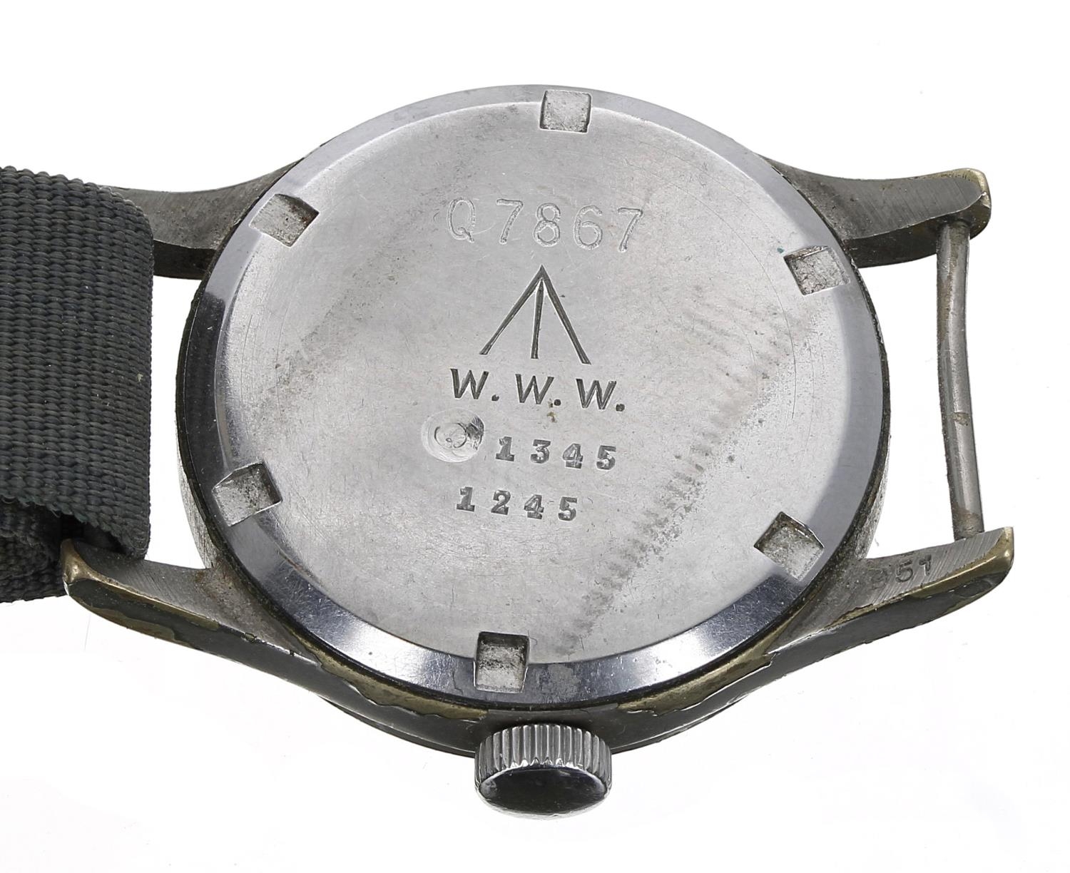 Vertex British Military issue nickel and stainless steel gentleman's wristwatch, signed circular - Image 2 of 3