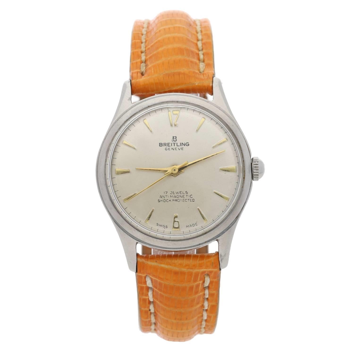 Breitling Geneve stainless steel gentleman's wristwatch, reference no. 2916, case no. 815xxx,