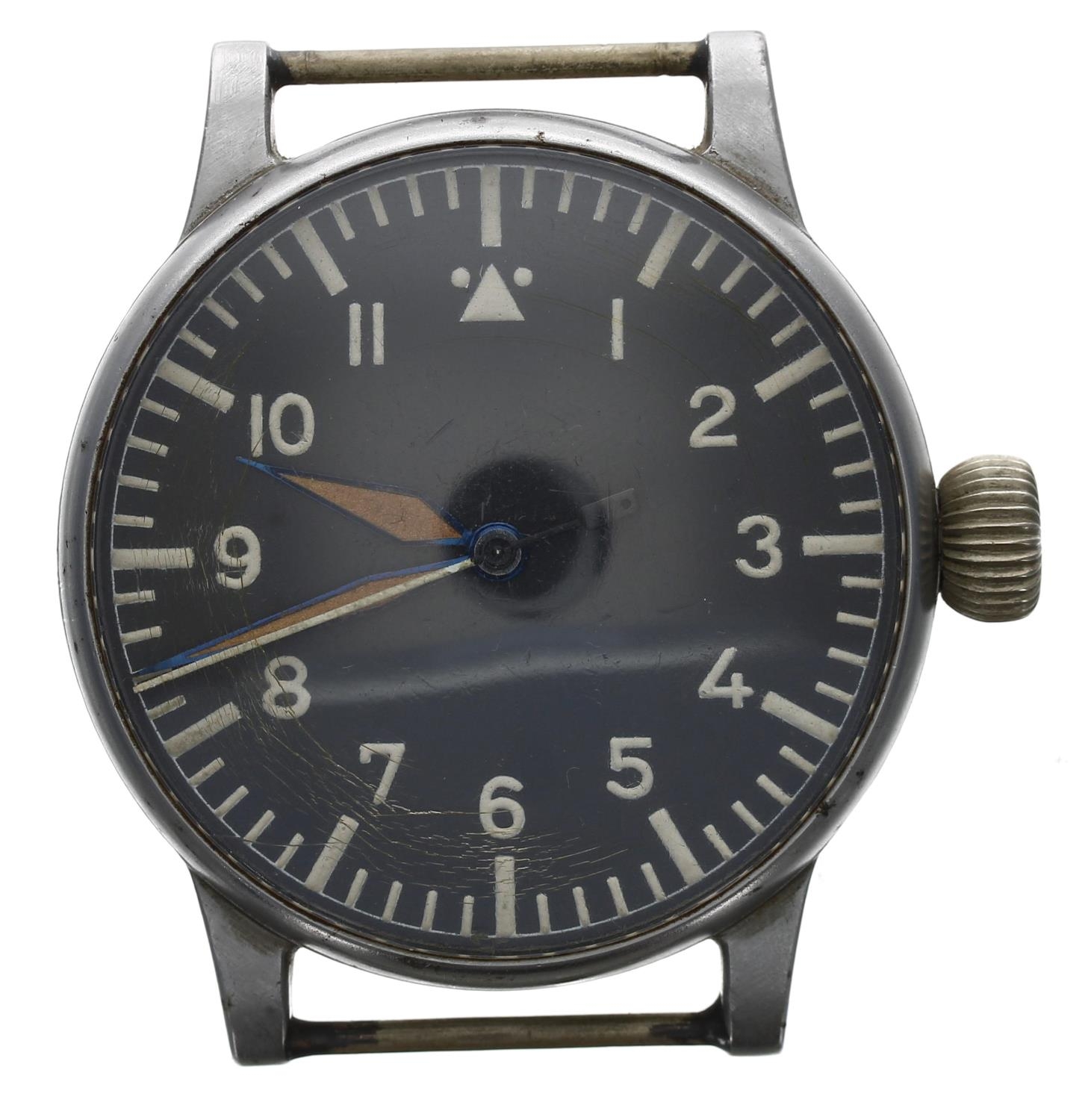 A. Lange & Sohne Rare German Military WWII Luftwaffe 'B.Uhr' pilots/navigators watch, ref no. 127-