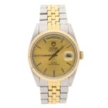 Tudor Oyster Prince Date-Day Rotor Self-Winding gold and stainless steel gentleman's wristwatch,