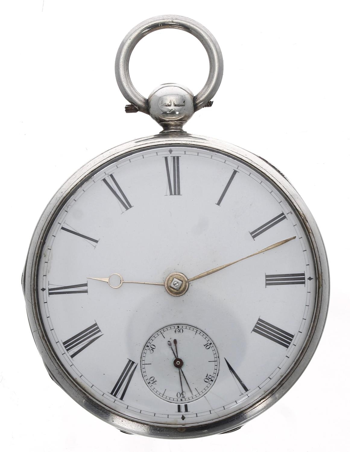 George Cox, Whitehaven - early Victorian silver fusee lever pocket watch, London 1845, signed - Bild 2 aus 4