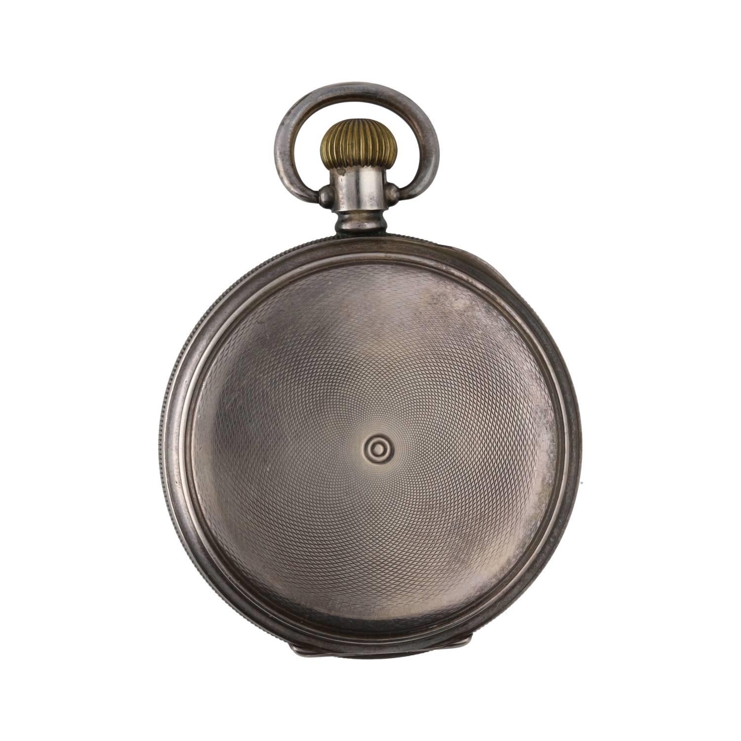 American Waltham 'Braille' silver lever hunter pocket watch, circa 1917, serial no. 21608887, signed - Image 5 of 5