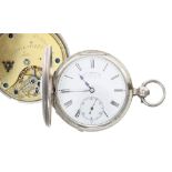 Geo’e Moore, Clerkenwell - early 20th century silver fusee lever half hunter pocket watch, London