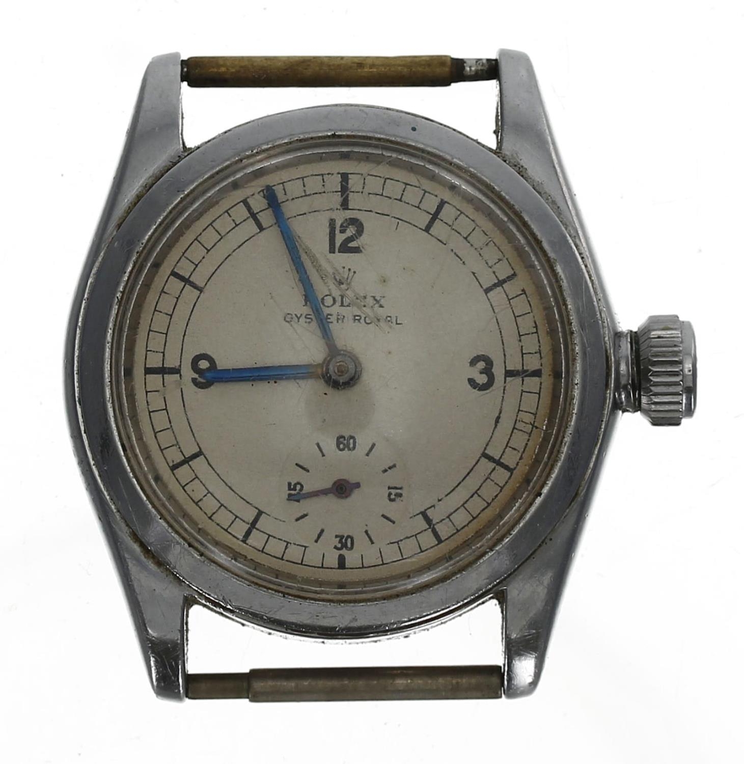 Rolex Oyster Royal mid-size stainless steel gentleman's wristwatch, serial no. 73xxx, circa 1954,