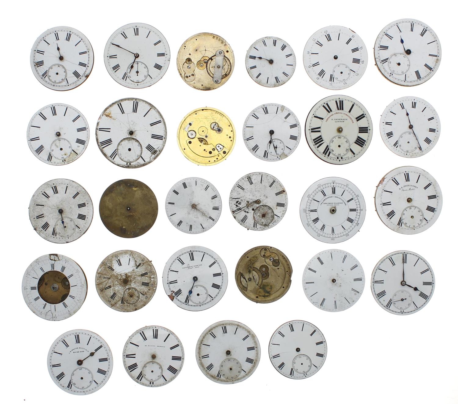 Quantity of cylinder pocket watch movements (28) - Image 2 of 2