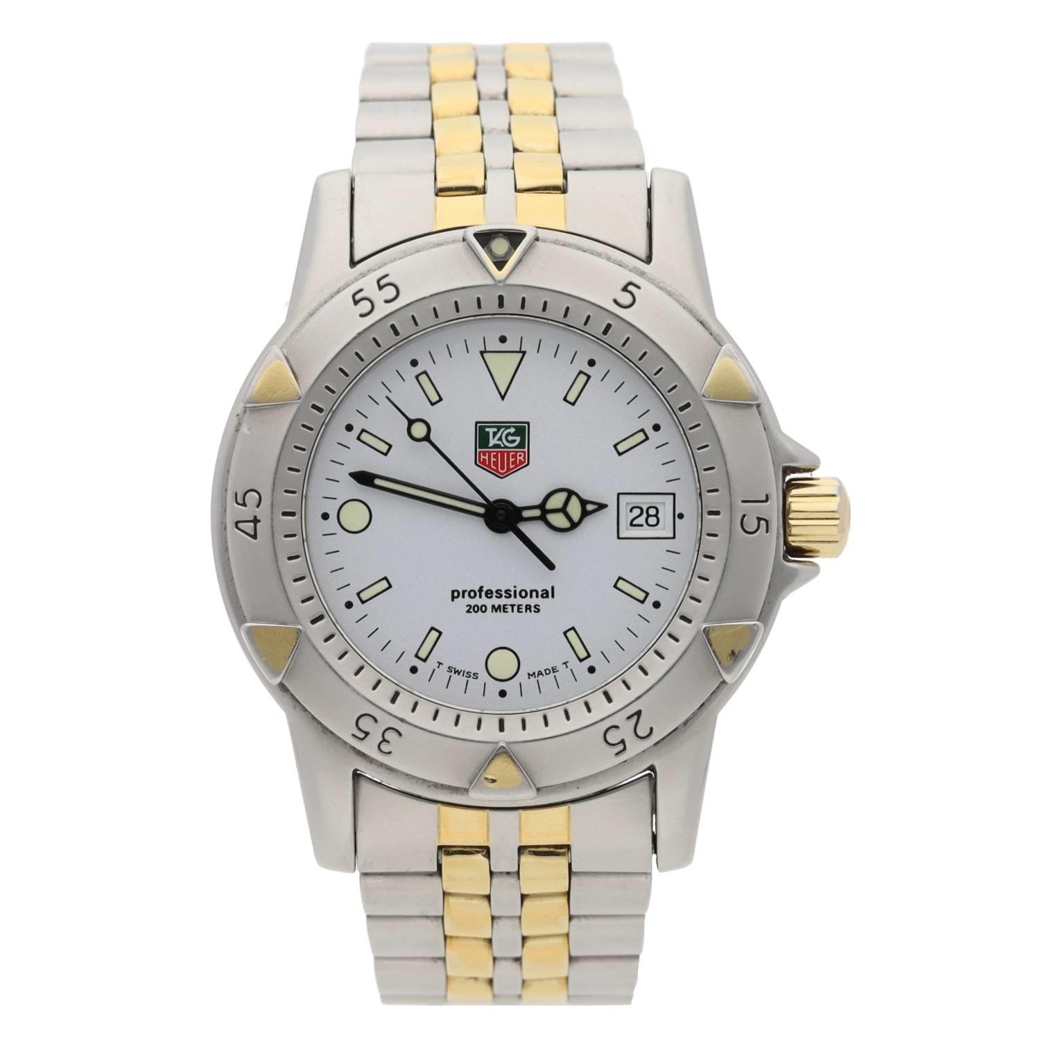 Tag Heuer 1500 Series bicolour gentleman's wristwatch, reference no. WD1221-K-20, serial no. WD6xxx,
