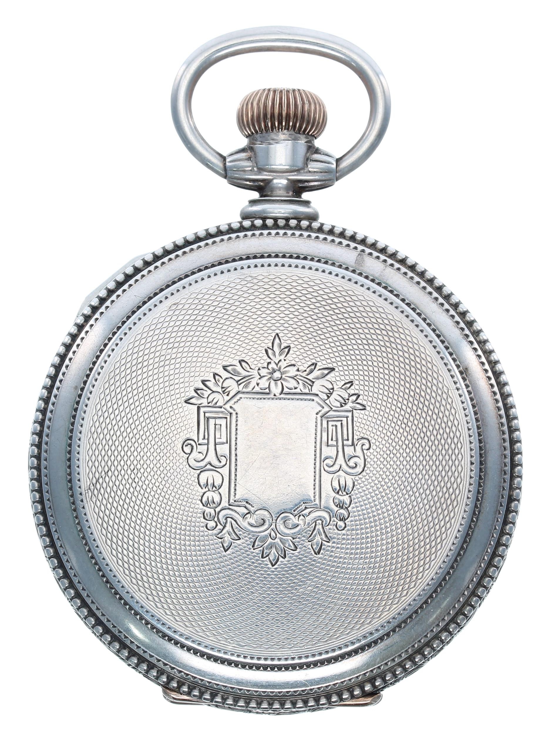 Elgin National Watch Co. lever set hunter pocket watch, circa 1886, signed movement, no. 2346806, - Image 4 of 5