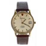 Omega Electronic f300Hz Constellation Chronometer gold plated and stainless steel gentleman's