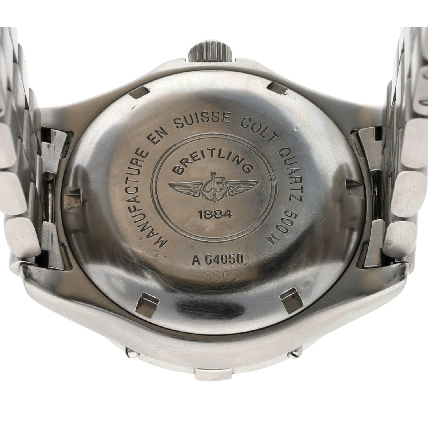 Breitling Colt Ocean stainless steel gentleman's wristwatch, reference no. A64050, serial no. - Image 4 of 4