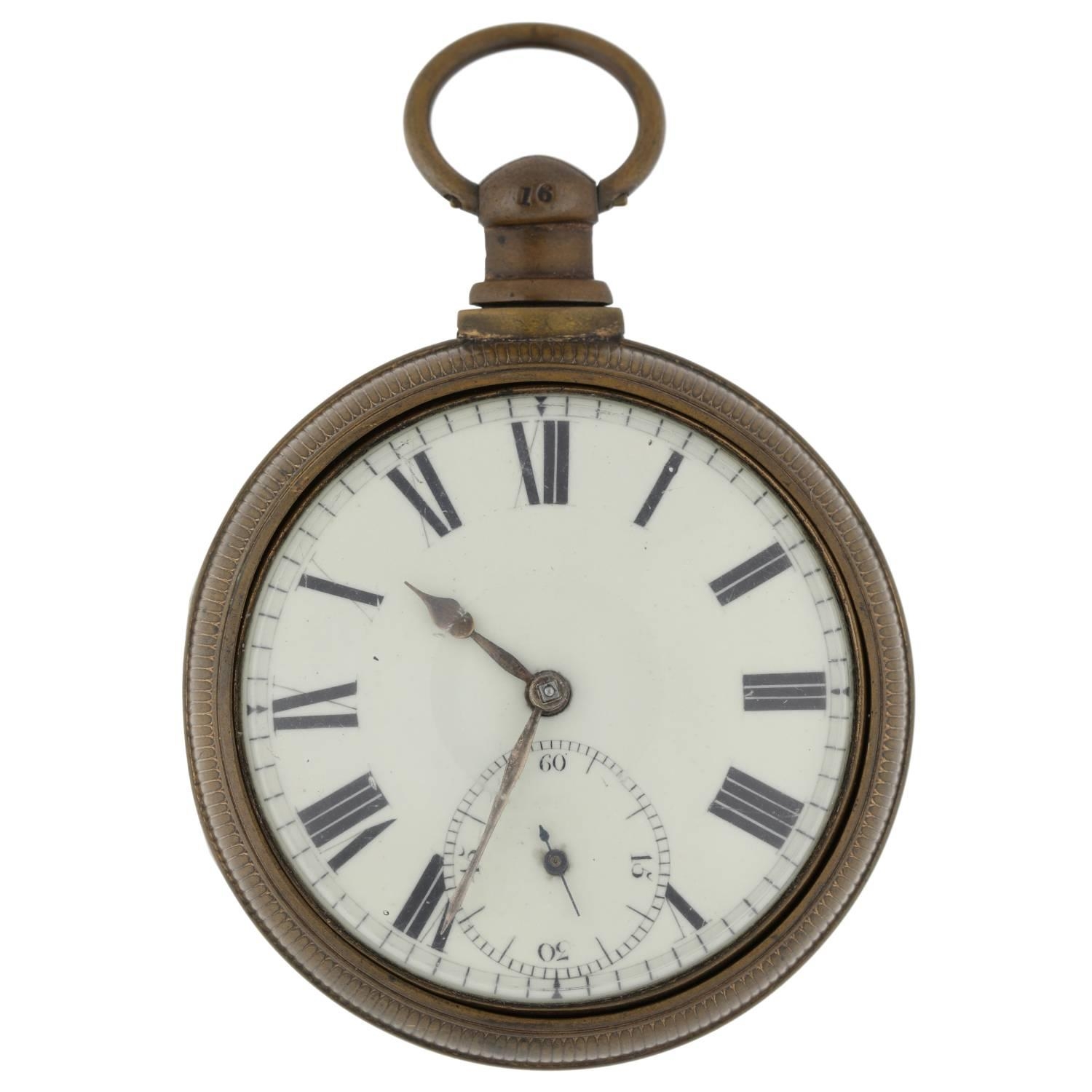 P. Rielly, Dublin - Irish early 19th century gilt metal pair cased verge pocket watch, signed - Image 2 of 7